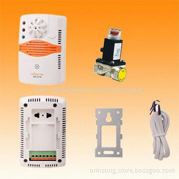 Network Gas and Heat Detector with Shut off Valve, AC 220V
